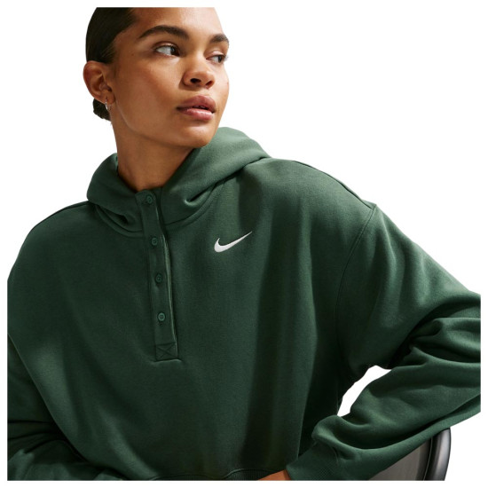 Nike Γυναικείο φούτερ Sportswear Phoenix Fleece Oversized Cropped Henley Hoodie